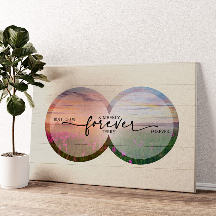 Personalized canvas print Eternity