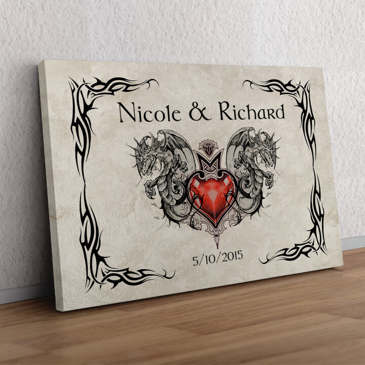 Personalized gift Dragon's Heart