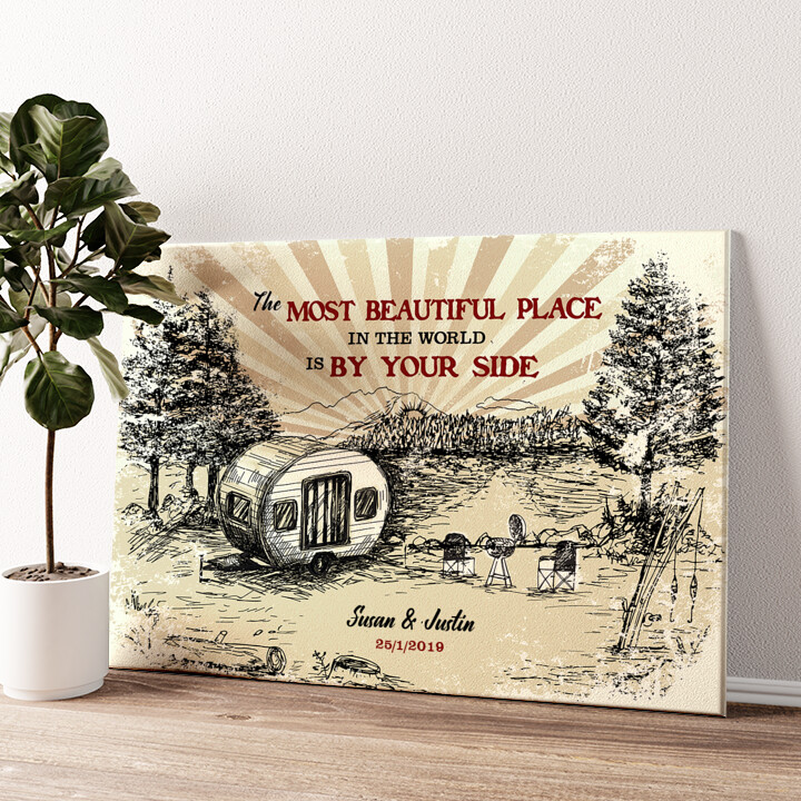 Personalized canvas print Our Adventure