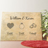 Love Engaged Married Personalized mural