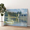 Personalized canvas print The Bridge At Asrgenteuil
