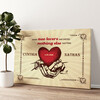 Personalized canvas print Hands Of Love