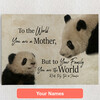 Personalized Canvas Mother Panda