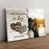 Personalized gift Fused Hearts