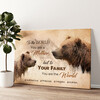 Personalized canvas print Bear Mother