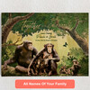 Personalized Canvas Monkey family