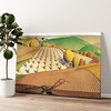 Personalized canvas print Autumn Ploughing