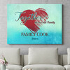 Personalized mural Family heart