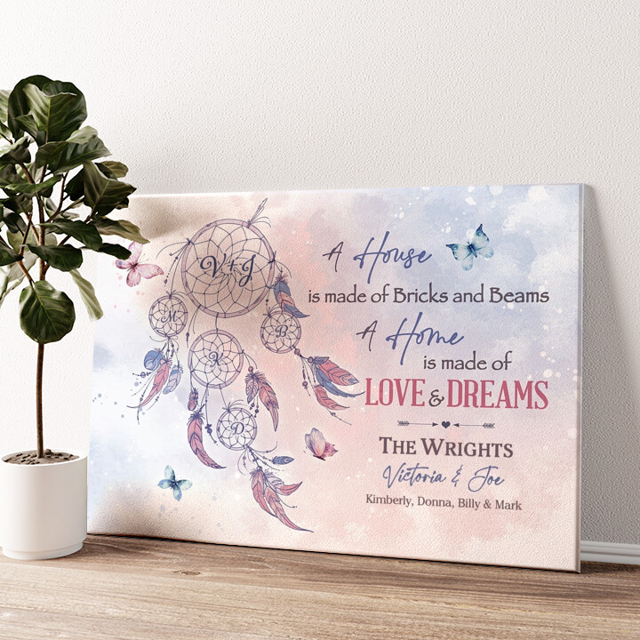 Personalized canvas print Dream Family