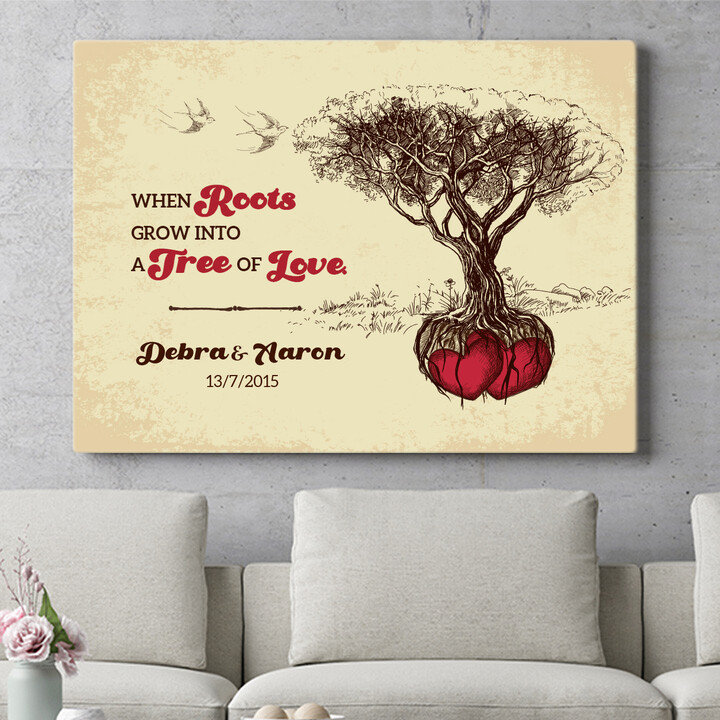 Personalized mural Tree Of Love