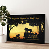 Personalized canvas print Kings Of The Jungle