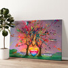 Personalized canvas print Colorful Love