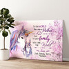 Personalized canvas print Unicorn Mother