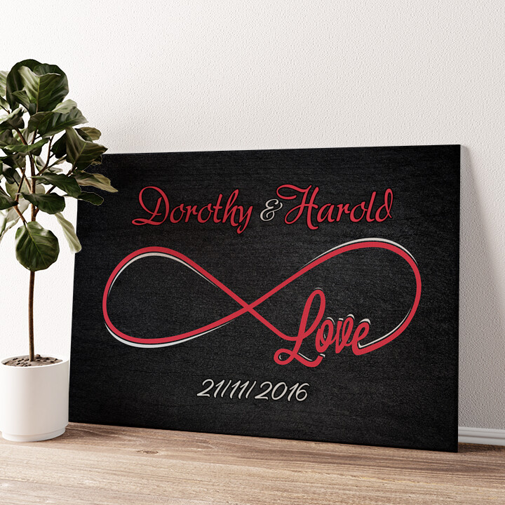 Personalized canvas print Forever You