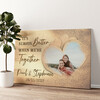 Personalized canvas print The Most Beautiful Place