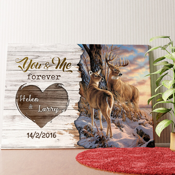 Deer Couple Personalized mural
