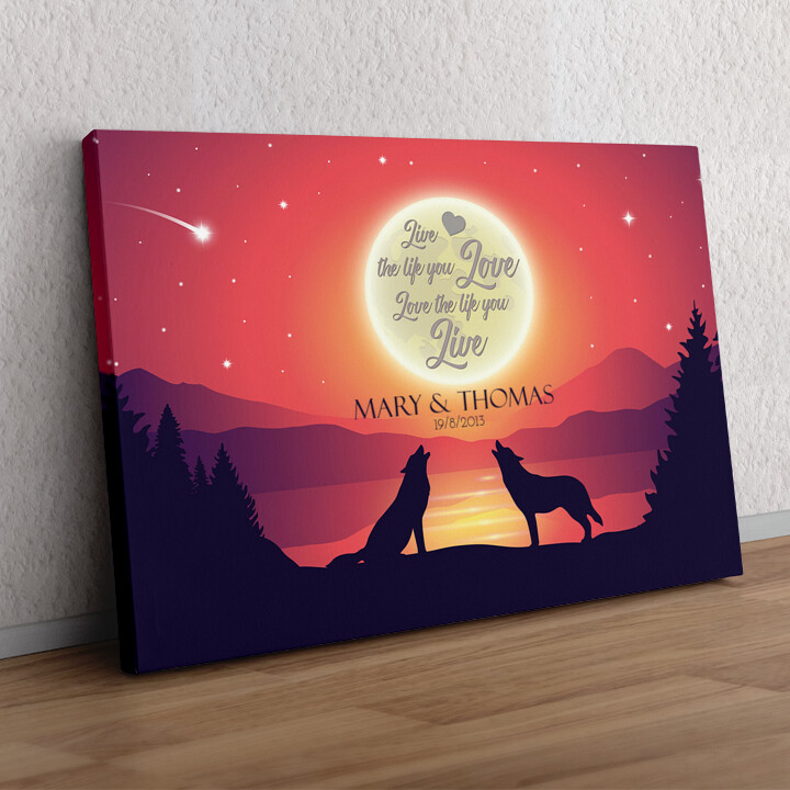 Personalized gift Love In The Moonlight