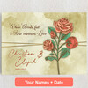 Personalized Canvas Love Rose