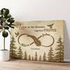 Personalized canvas print Lovebirds