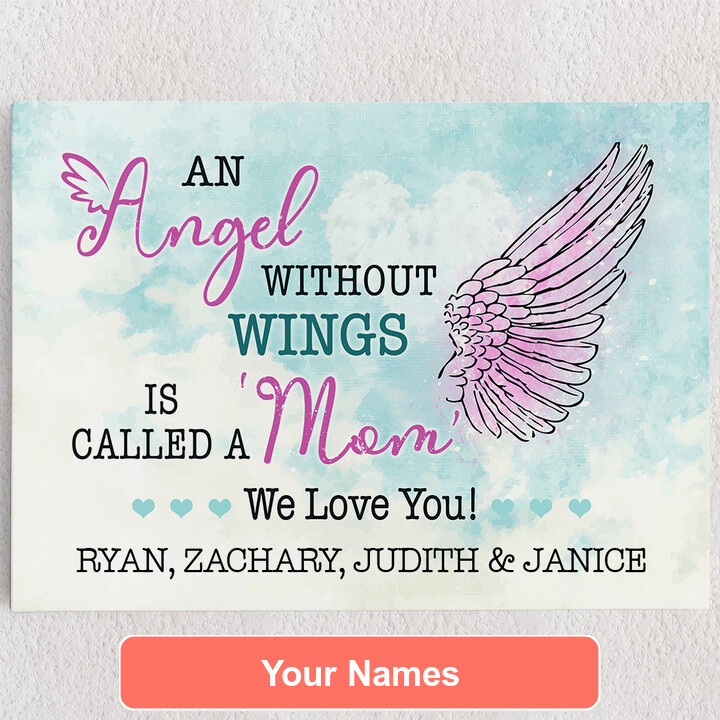 Personalized Canvas Angel Of The Family
