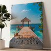 Personalized canvas print Ocean
