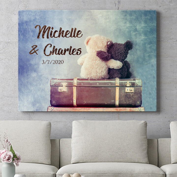 Personalized mural Teddy Bears