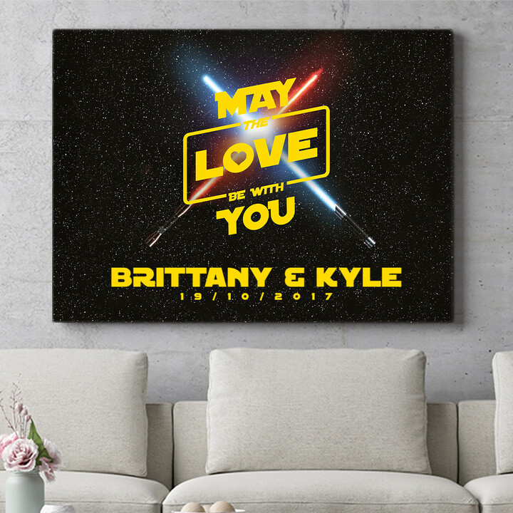 Personalized mural May The Love Be With You