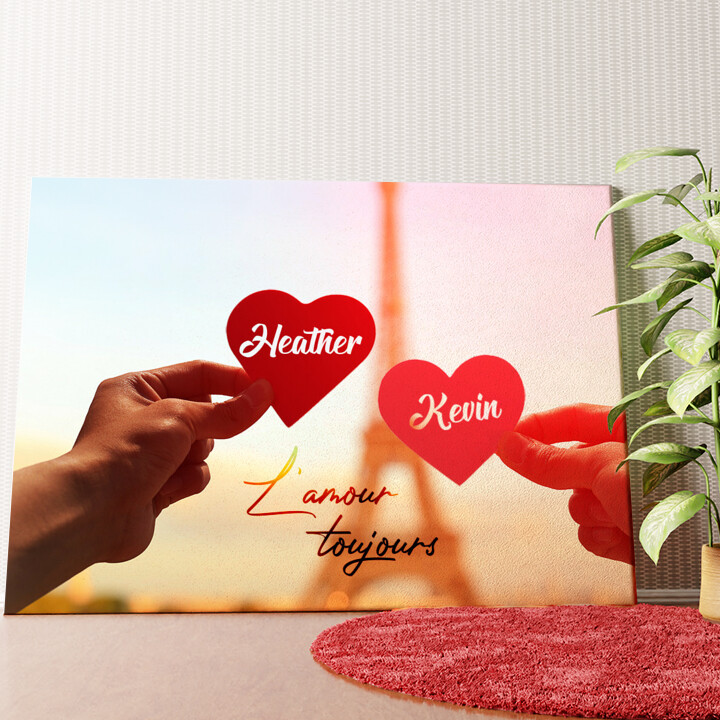 L'amour Toujours Personalized mural