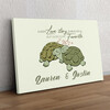 Personalized gift Turtle Love