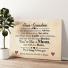 Personalized canvas print Grandma Is The Best