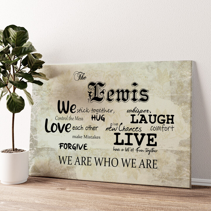 Personalized canvas print Community