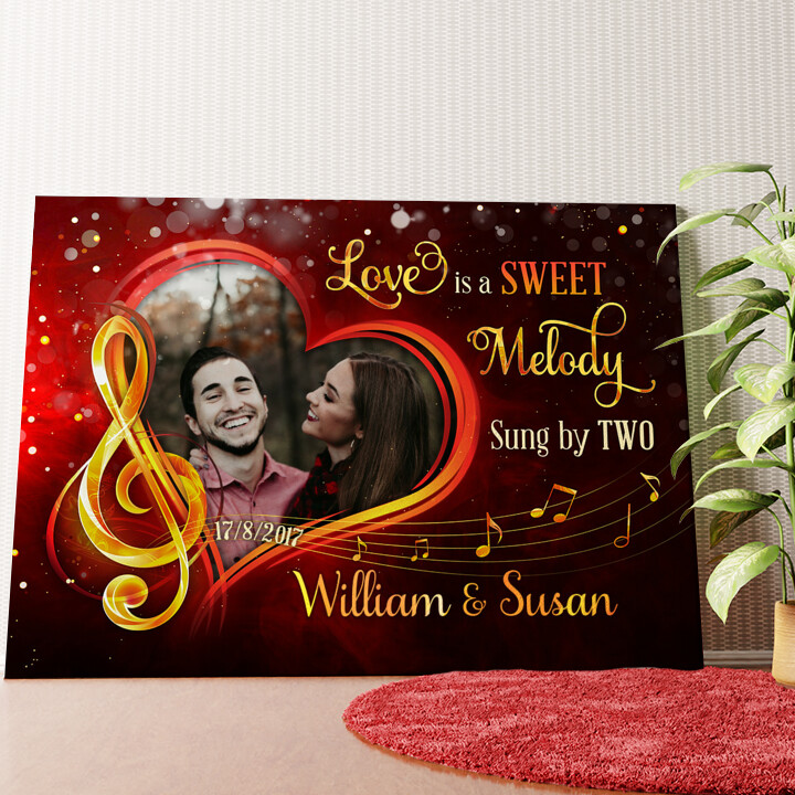 The Melody Of Love Personalized mural