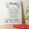 Canvas For Birth Elephant Personalized mural