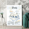 Personalized mural Canvas For Birth Rabbit Dreams