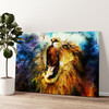 Personalized canvas print Lion Abstract