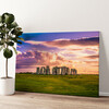 Personalized canvas print Stonehenge