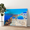 Personalized canvas print Santorini