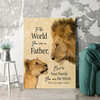 Personalized mural Lion Father 2