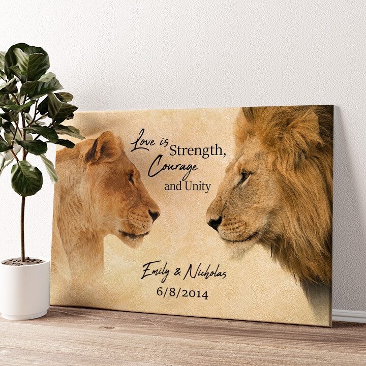 Personalized canvas print King & Queen