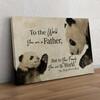 Personalized gift Father Panda