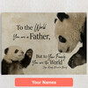 Personalized Canvas Father Panda