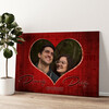 Personalized canvas print One Heart And One Soul 