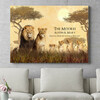 Personalized mural Lion Family