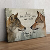 Personalized gift Wolf Love