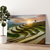 Personalized canvas print Rice Fields In Pa-Pong-Peang