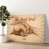 Personalized canvas print Daddy & me