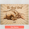 Personalized Canvas Daddy & me