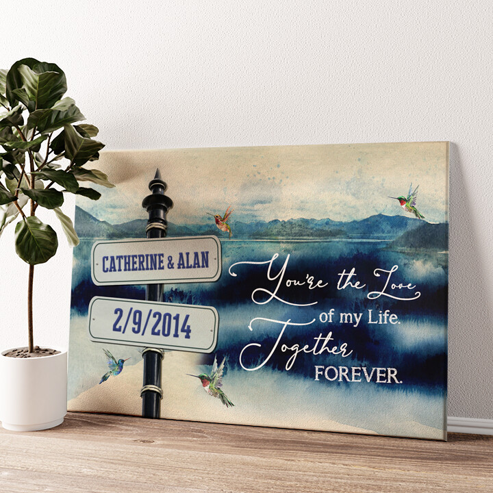 Personalized canvas print Day At The Lake