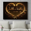 Personalized mural Heart of Gold