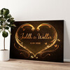 Personalized canvas print Heart of Gold
